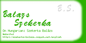 balazs szekerka business card